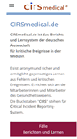 Mobile Screenshot of cirsmedical.de